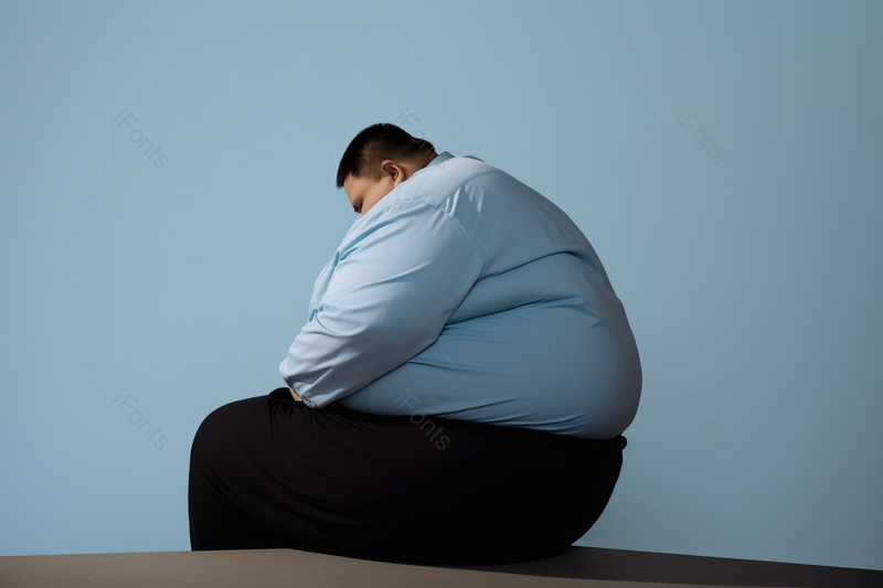 商务肥胖男性烦恼悲伤难过背影,高清,摄影图,摄影图片,图片大全,摄影图免费下载